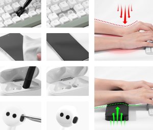 Zestaw Do Czyszczenia Klawiatury Telefonu Elektroniki Specjalistycznej K&f / Kf08.071 / Multi Functional Keyboard Cleaning Kit 6