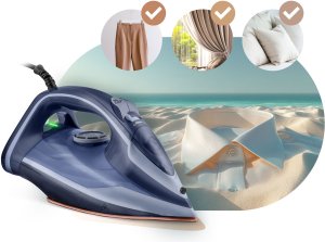 Żelazko parowe 3000W Berdsen BD-330 ceramiczna powłoka praca w pionie 11