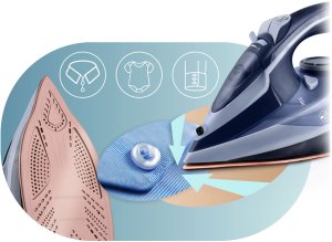 Żelazko parowe 3000W Berdsen BD-330 ceramiczna powłoka praca w pionie 6