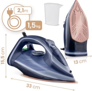 Żelazko parowe 3000W Berdsen BD-330 ceramiczna powłoka praca w pionie 7