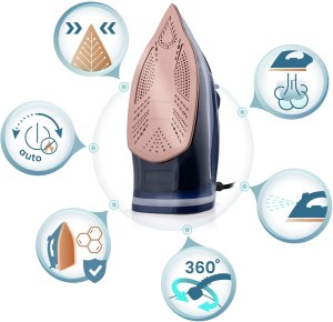 Żelazko parowe 3000W Berdsen BD-330 ceramiczna powłoka praca w pionie 9