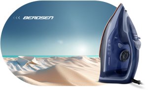 Żelazko parowe 3000W Berdsen BD-330 ceramiczna powłoka praca w pionie 10