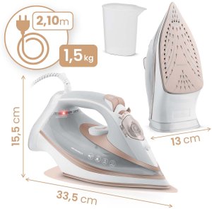 Żelazko parowe 3000W Berdsen BD-332 ceramiczna powłoka praca w pionie 11