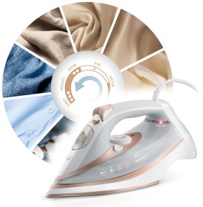 Żelazko parowe 3000W Berdsen BD-332 ceramiczna powłoka praca w pionie 8