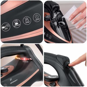 Żelazko Berdsen Żelazko parowe 3000W BD-332 ceramiczna powłoka praca w pionie 12