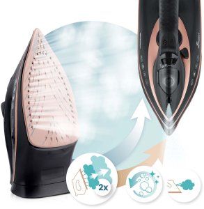 Żelazko Berdsen Żelazko parowe 3000W BD-332 ceramiczna powłoka praca w pionie 8