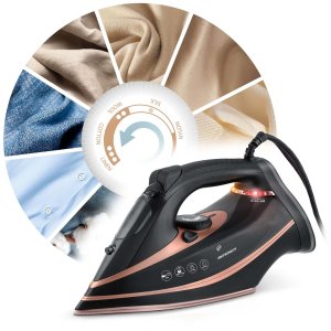 Żelazko Berdsen Żelazko parowe 3000W BD-332 ceramiczna powłoka praca w pionie 9