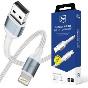 Kabel USB 3MK USB-A - Lightning 2 m Biały (3MK17472) 2