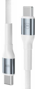 Kabel USB 3MK USB-C - USB-C 1 m Biały (5903108680387) 2