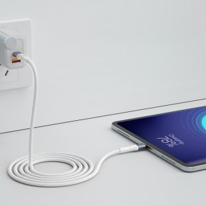 Kabel USB 3MK USB-C - USB-C 1 m Biały (5903108680387) 4