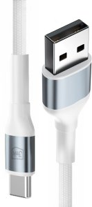 Kabel USB 3MK USB-A - USB-C 1m Biały (3MK17473) 2