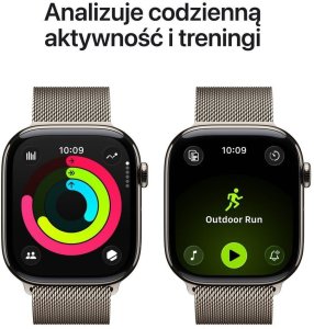 Smartwatch Apple Watch 11 GPS + Cellular 46mm Natural Titanium Milanese Loop M/L Szary  (MFD04ZR/A) 4