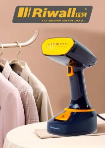 PAROWNICA DO UBRAŃ ŻELAZKO PAROWE STEAMER ZESTAW AKCESORIA 7w1 RIWALL RX-01 6