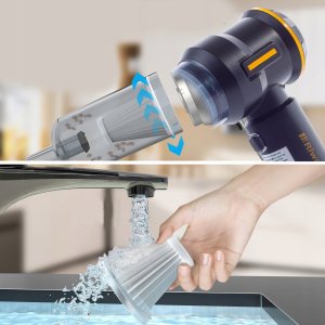 ODKURZACZ RĘCZNY SAMOCHODOWY BEZPRZEWODOWY AKUMULATOROWY MOC RIWALL RMW-01 2