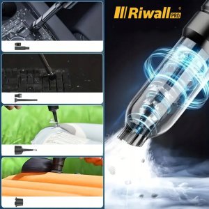 ODKURZACZ RĘCZNY SAMOCHODOWY BEZPRZEWODOWY AKUMULATOROWY MOC RIWALL RMW-01 4