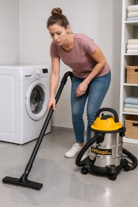 Odkurzacz przemysłowy bezworkowy 2.0 RVS-01 sucho mokro do popiołu kominka 4