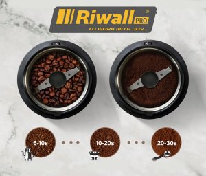 MŁYNEK ELEKTRYCZNY DO MIELENIA KAWY CUKRU ORZECHÓW ZBOŻA 150W RIWALL RQ-01 2