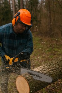 Pilarka spalinowa piła Riwall Pro 5140pl silnik 54, cm 7KM prowadnica 50cm 12