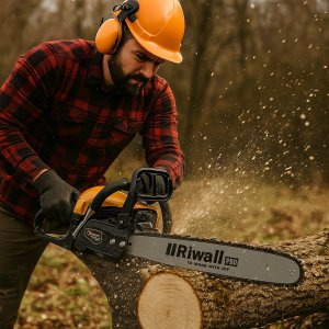 Pilarka spalinowa piła Riwall Pro 5140pl silnik 54, cm 7KM prowadnica 50cm 16