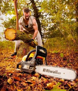 Pilarka spalinowa piła Riwall Pro 5140pl silnik 54, cm 7KM prowadnica 50cm 3