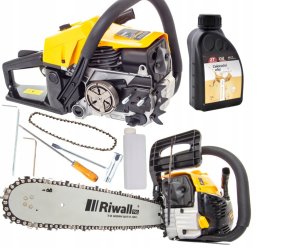 Pilarka spalinowa piła Riwall Pro 5140pl silnik 54, cm 7KM prowadnica 50cm 10