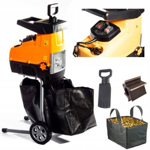 Riwall Rozdrabniacz elektryczny RES3044 do gałęzi rębak frezowy Żbik mocny 14