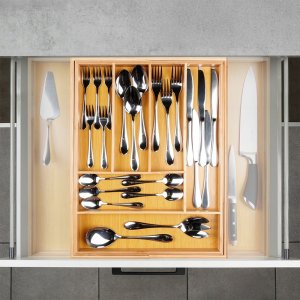 Wkład na Sztućce do Szuflady VILDE Bambus Rozsuwany 35,5-54,5 cm 7