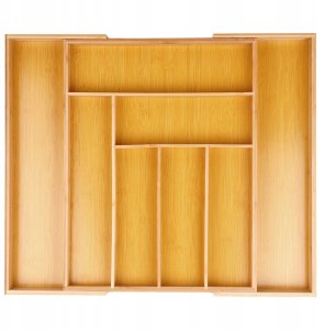 Wkład na Sztućce do Szuflady VILDE Bambus Rozsuwany 35,5-54,5 cm 8