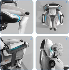 Fotel QUERSUS ICOS.2.2 Blue Parrot 7