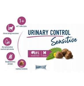 Happy Cat Sensitive Urinary Control, dry food, dla kota, 10 kg 2
