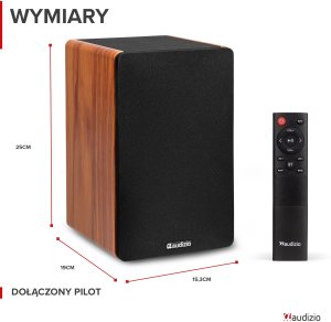 Zestaw aktywnych głośników półkowych KS01 80W, drewno one size 3