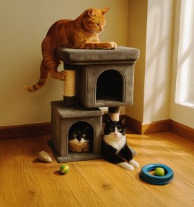 Pets Collection ZW2G DRAPAK LEGOWISKO DLA KOTA 2 POZIOMY 2