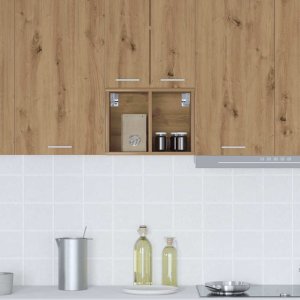 vidaXL Szafka wisząca z półką Riga Dąb rzemieślniczy 30 x 29,5 x 40 cm 4