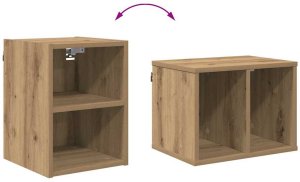 vidaXL Szafka wisząca z półką Riga Dąb rzemieślniczy 30 x 29,5 x 40 cm 10