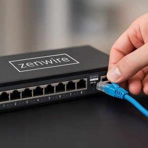 Switch Zenwire Switch Rozdzielacz Portów 10 Portów 8 POE 2 LAN Ethernet RJ45 do Kamer IP 1028 3