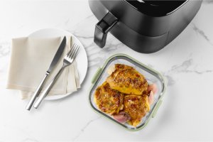 Air fryer Square Glass Dish - Transparent 2