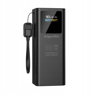 PowerBank Kruger&amp;Matz 20000 mAh Li-ion 65W z funkcją QC oraz PD 4