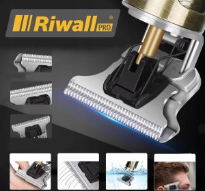 MASZYNKA DO STRZYŻENIA WŁOSÓW BRODY CIAŁA 7W1 TRYMER GOLARKA RIWALL RWC-01 2