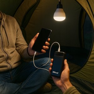 POWERBANK 20000 mAh 22,5W QC PD USB USB-C SZYBKI MOCNY + KABLE RIWALL RY-01 14