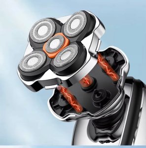 GOLARKA MĘSKA AKUMULATOROWA RIWALL RS-01 MASZYNKA DO GOLENIA 5D USBC TRYMER 8