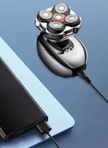 GOLARKA MĘSKA AKUMULATOROWA RIWALL RS-01 MASZYNKA DO GOLENIA 5D USBC TRYMER 9