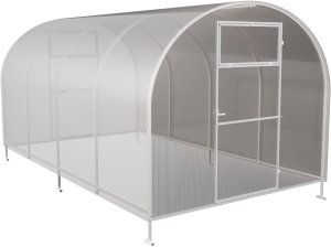 Szklarnia z poliwęglanu Tunel ogrodowy 2,4x6 m profile 20x20 poliwęglan 5mm 8