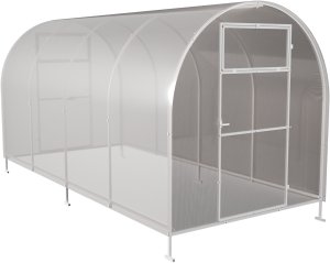 Szklarnia z poliwęglanu Tunel ogrodowy 2x4 m profile 20x20 poliwęglan 5mm 6