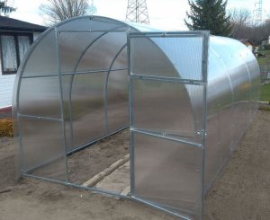 Szklarnia z poliwęglanu Tunel ogrodowy 2x6 m profile 20x20 poliwęglan 3mm 7