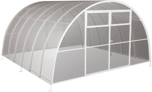 Szklarnia z poliwęglanu Tunel ogrodowy 4x6 m profile 20x40 poliwęglan 4mm 9