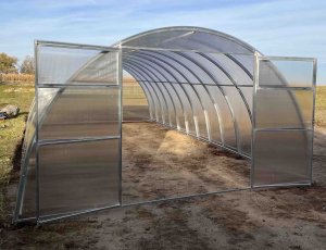 Szklarnia z poliwęglanu Tunel ogrodowy 4x6 m profile 20x40 poliwęglan 5mm 3