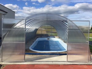 Szklarnia Tunel ogrodowy z poliwęglanu 4x6 m profile 20x40 poliwęglan 6mm 5