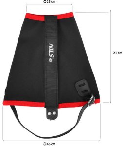 NC17113 STUPTUTY BIEGOWE CZARNO-CZERWONE NILS CAMP 3