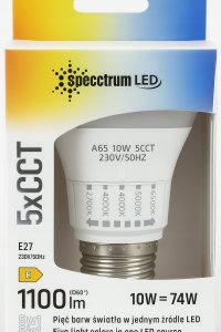 LED GLS E-27 230V 10W 5CCT SPECTRUM 2