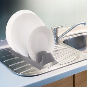 Stojak na pokrywki i talerze szary z tworzywa 29.5x13.5x6cm ORION 155214 3